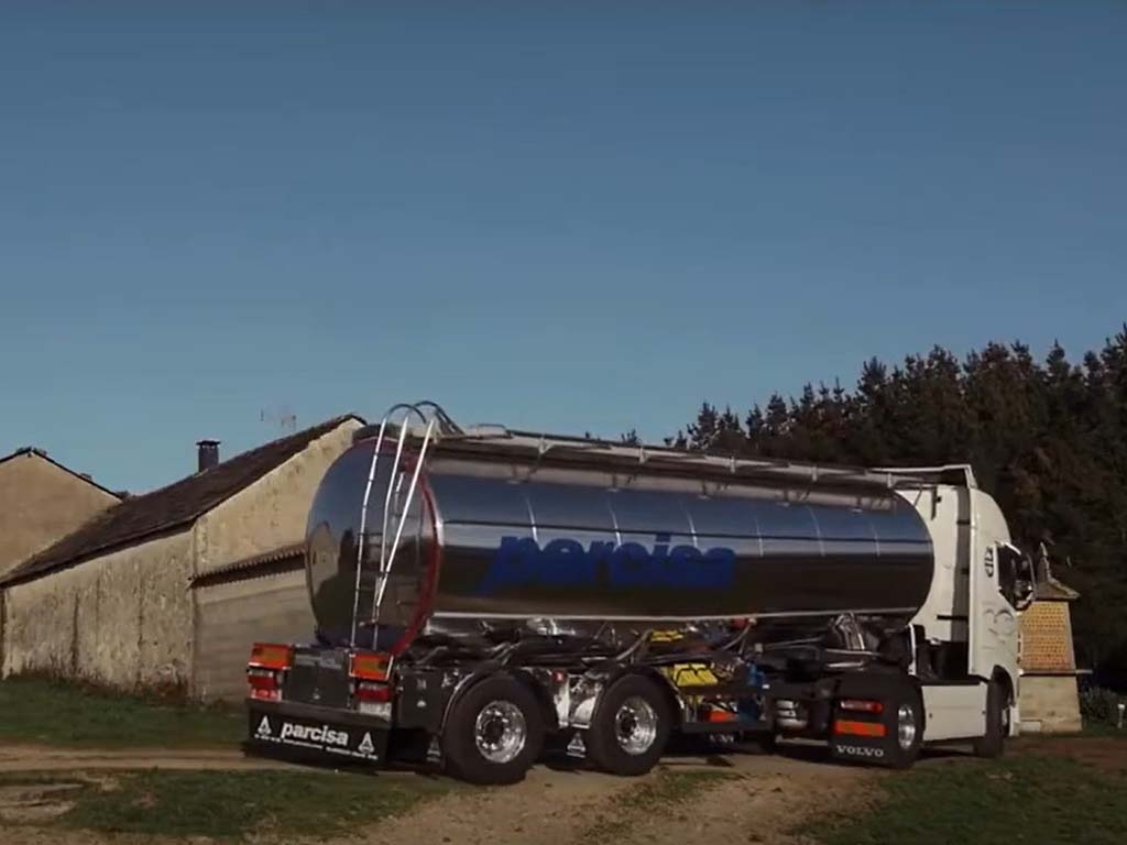 Cisterna de Recogida de Leche. Un día real recogiendo leche de granjas de Galicia.